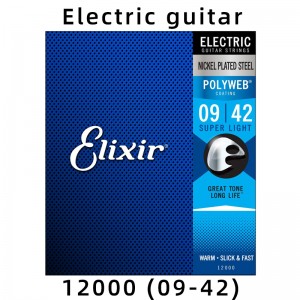 ELIXIR 009-042 POLYWEB ELECTRIC GUITAR SUPER LIGHT ANTI-RUST 12000