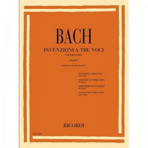 INVENZIONI A 3 VOCI - JOHANN SEBASTIAN BACH - SENZA NOTE IN CALCE - PIANOFORTE