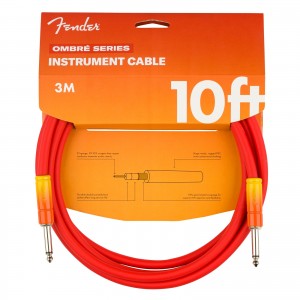FENDER 10' OMBRE INSTRUMENT CABLE TEQUILA SUNRISE JACK 6,35MM - JACK 6,35MM 3MT TEQUILA SUNRISE
