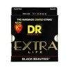 DR ELECTRIC GUITAR STRINGS BLACK 9-46 EXTRA LIFE BKE-9-46