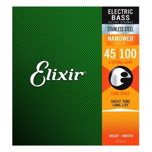 ELIXIR 14652 MUTA BASSO 4 CORDE LIGHT STEEL 45-100