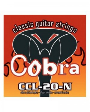 COBRA CLASSICAL GUITAR STRINGS CCL-20-N NORMAL TENSION SILVER PLATED NYLON