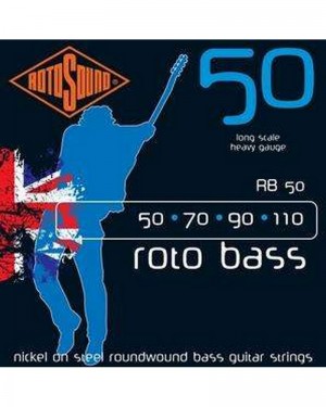 ROTOSOUND ROTO BASS 50-110 LONG SCALE HEAVY GAUGE NICKEL ON STEEL ROUNDWOUND