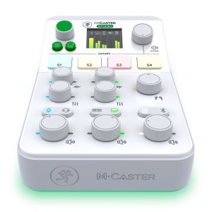 Mackie M-Caster Studio White Mixer Digitale per lo Streaming e Dispositivi Mobili e Mac/PC Bianco